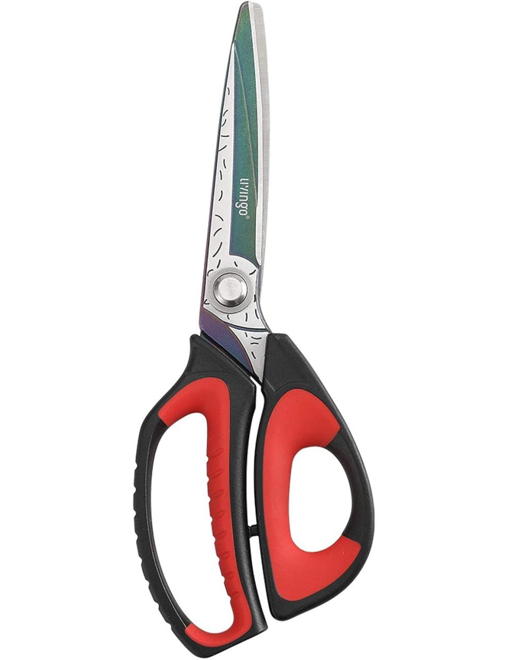 10" Multipurpose Heavy Duty Scissors, Premium Titanium Coating Forged Stainless Steel Tool Industrial Shears For Household Pruning, Gardening, Fabric | Gardening Shears & Scissors Gardening Hand Tools Gardening Shears & Scissors