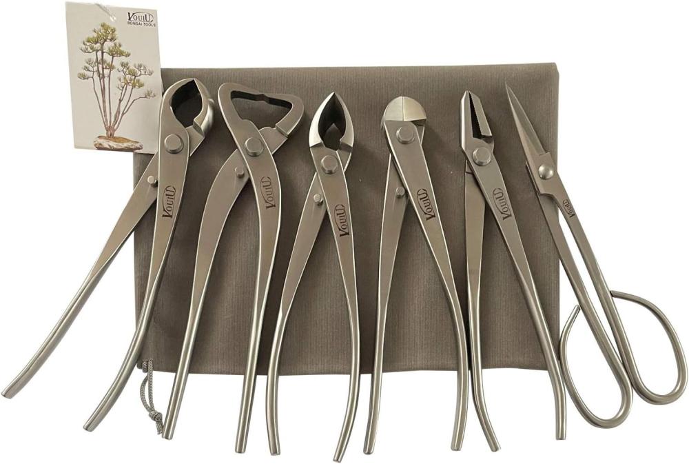 6-Piece Bonsai Tool Set,Knob Cutter,Trunk Splitter,Concave Cutter,Wire Cutter,Jin Pliers,Bonsai Scissors | Bonsai Tools Bonsai Tools Bonsai Tools