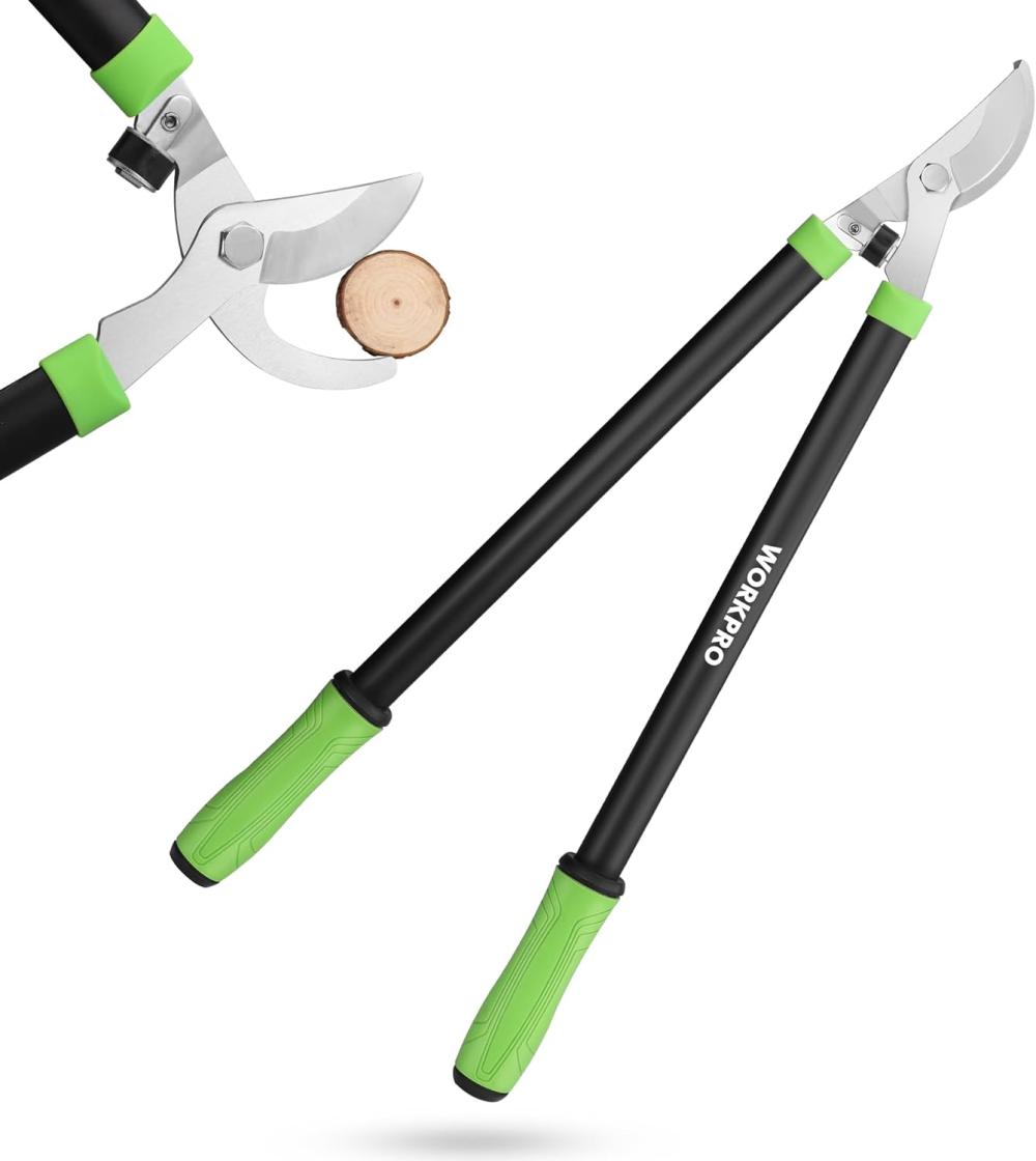 Bypass Lopper, 28" Branch Cutter With 65Mn Spring Steel Blade, Heavy Duty Tree Trimmer With 1-1/4Inch Cutting Capacity, Perfect For Cutting Shrubs And Branches | Hand Loppers Gardening Hand Tools Hand Loppers