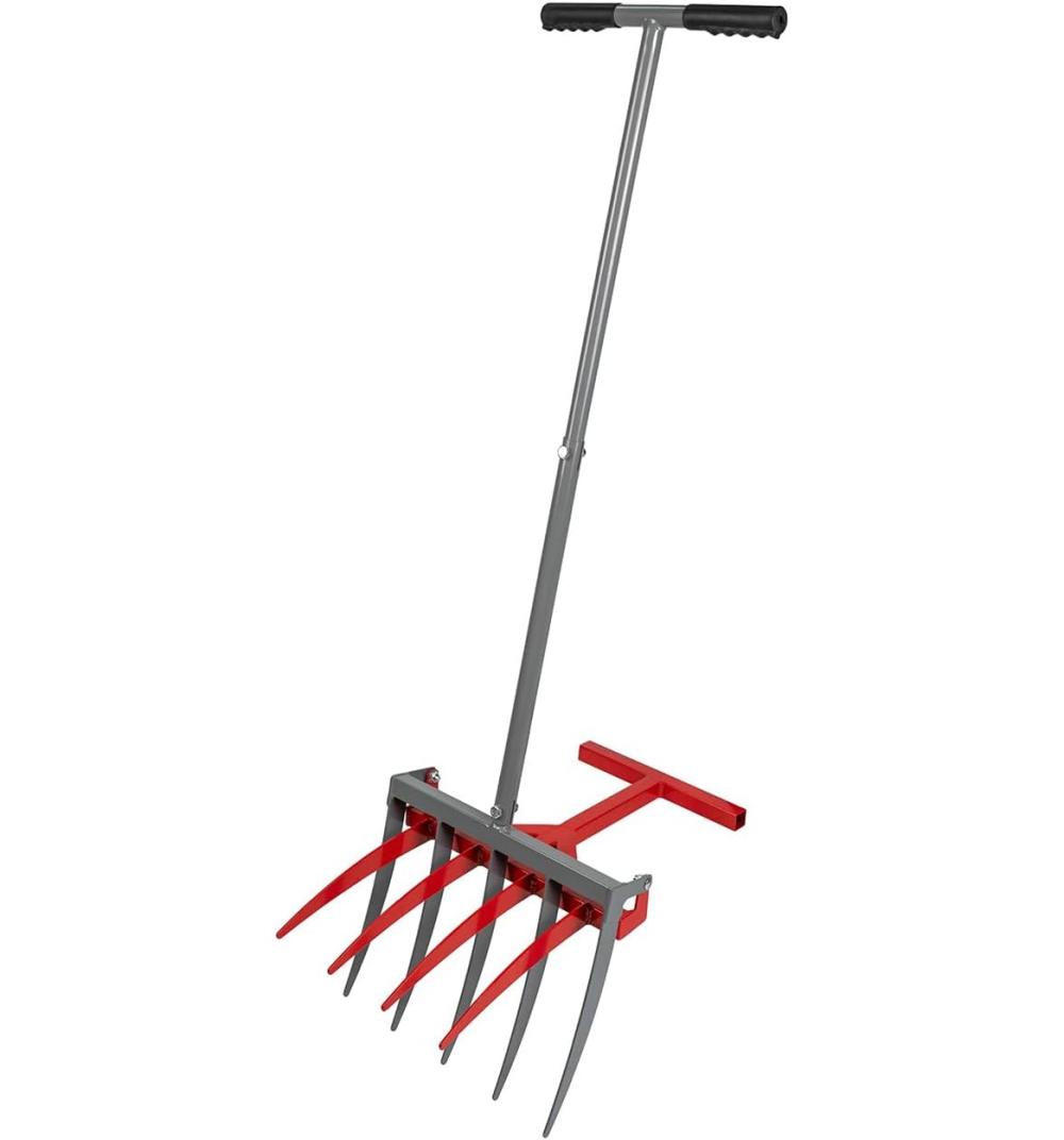 Diytuning Broad Fork Tool Cultivator Tiller Manual Hand With 5+4 Steel Tines For Garden Lawn 2-In-1 Garden Twist For Regularly Digging And Crushing Soil, Pitchfork Tool For Farm | Cultivators & Tillers Cultivators & Tillers Cultivators & Tillers