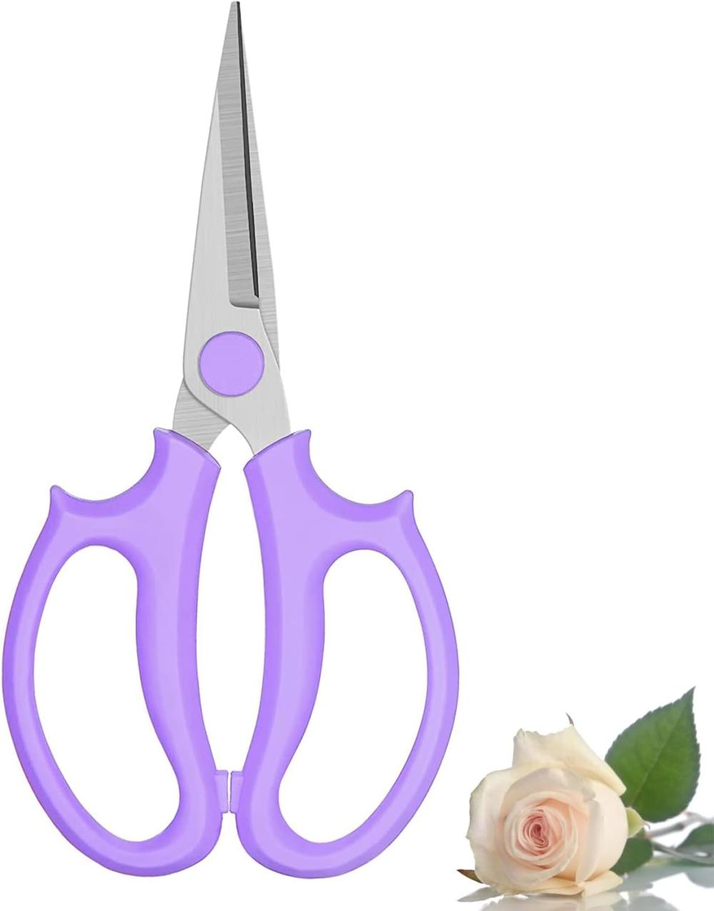 Flower Scissors, Premium Thickened Stainless Steel Floral Shears, Strong Pruner For Flowers, Branches And Leaves | Gardening Shears & Scissors Gardening Hand Tools Gardening Shears & Scissors