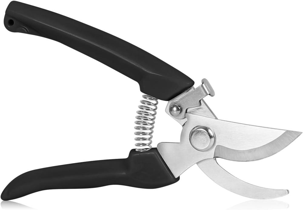 Garden Scissors For Plant, Tip Pruning Shears For Cutting Flowers, Trimming Plants, Bonsai And Fruits Picking (Black Bypass Blade Pruner) | Gardening Shears & Scissors Gardening Hand Tools Gardening Shears & Scissors