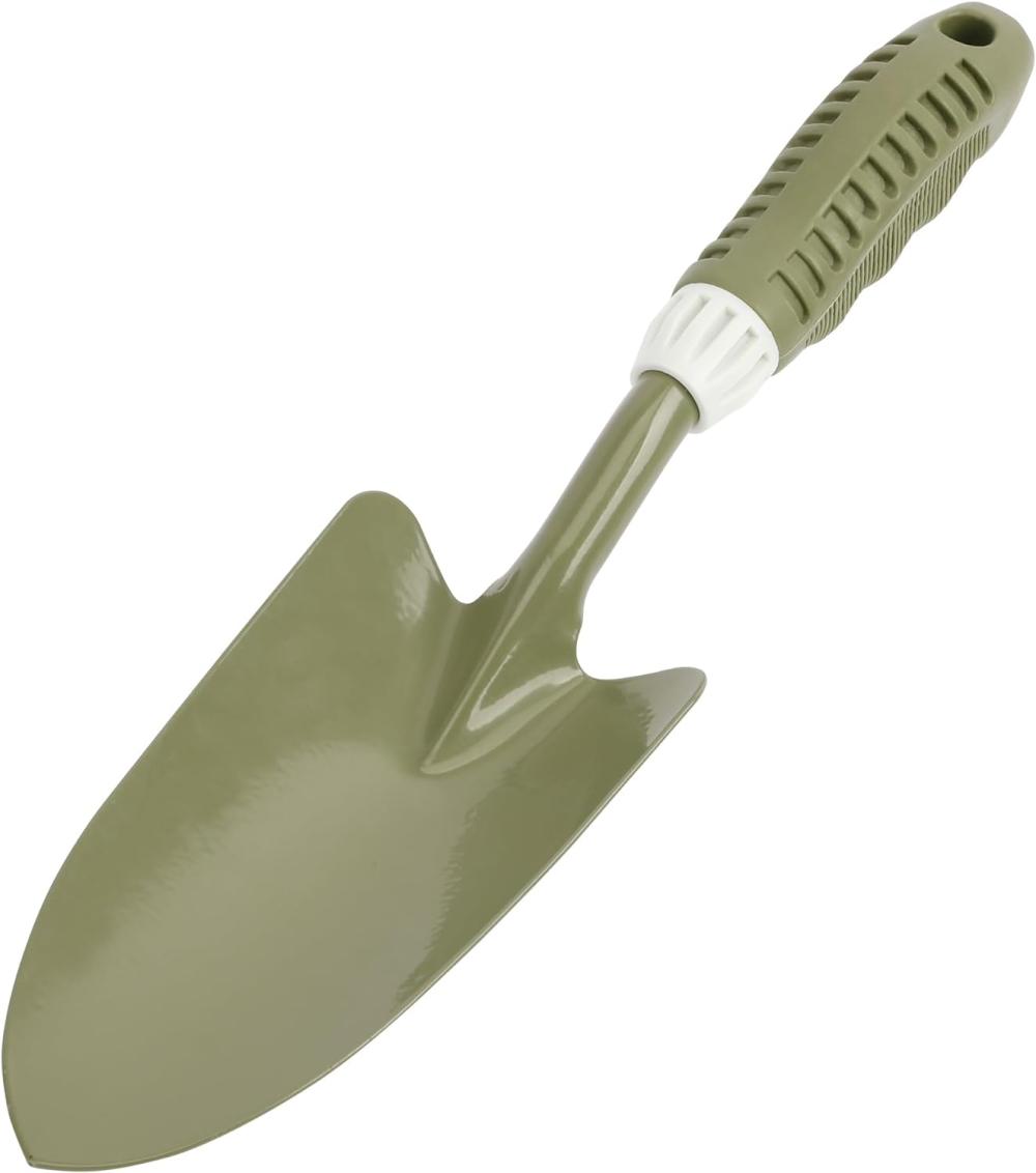 Garden Trowel Shovel – With Carbon Steel Head With Powder Coating – Soft Pvc/Pe Grip – Hand Shovel Tool For Gardening Weeding Transplanting And Digging – T506A00 | Gardening Trowels Gardening Hand Tools Gardening Trowels