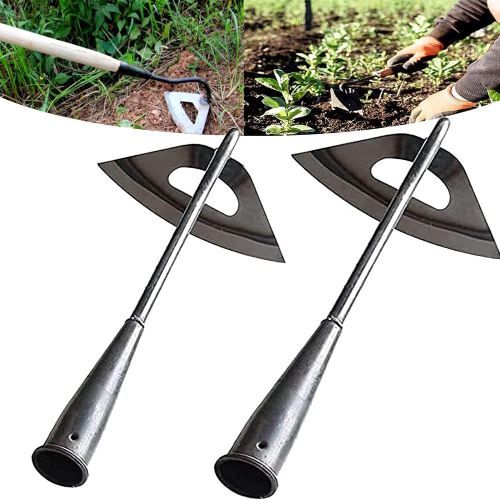 Hradhol All-Steel Hardened Hollow Hoe,Garden Hoes For Weeding,Hollow Hoe For Gardening,Hoe Garden Tool,Garden Hoe For Backyard Weeding, Loosening, Farm Planting 2 | Garden Hoes Garden Hoes Garden Hoes