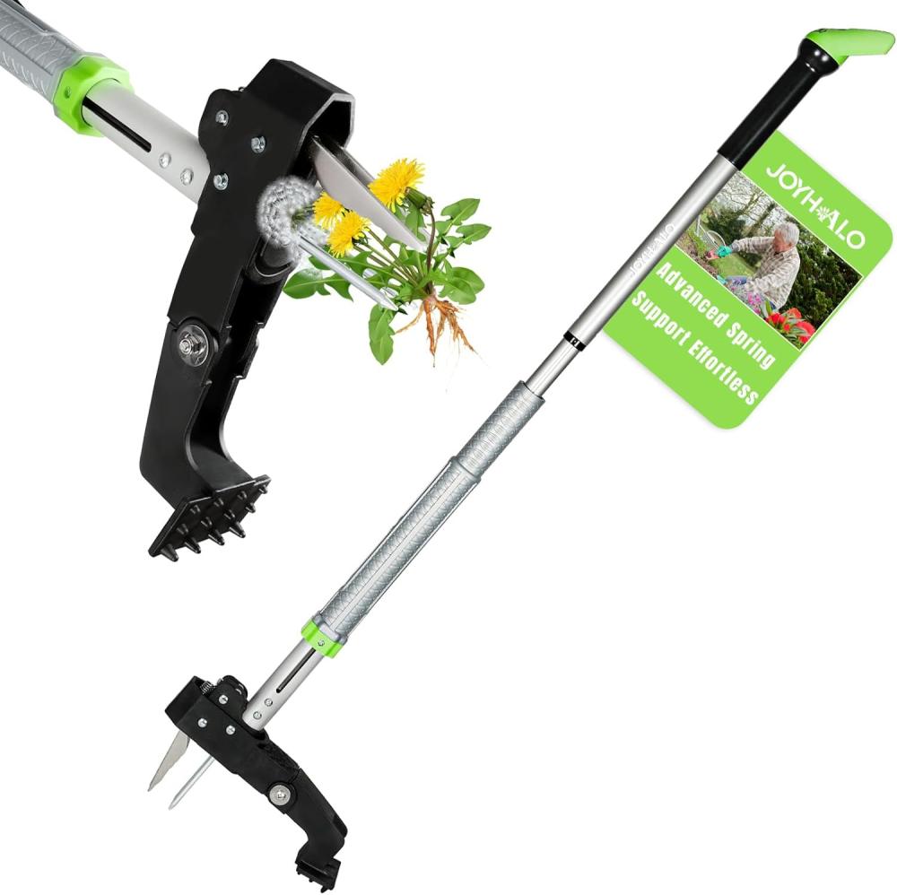 Joyhalo Weed Puller Tool – Weeder Tool Stand Up Heavy Duty Weeding Tools Gardening, Weed Remover Tool, Dandelion Weed Puller Tool With Long Handle, Detachable Hand Weeder Tool For Yard | Manual Weeders Gardening Hand Tools Manual Weeders