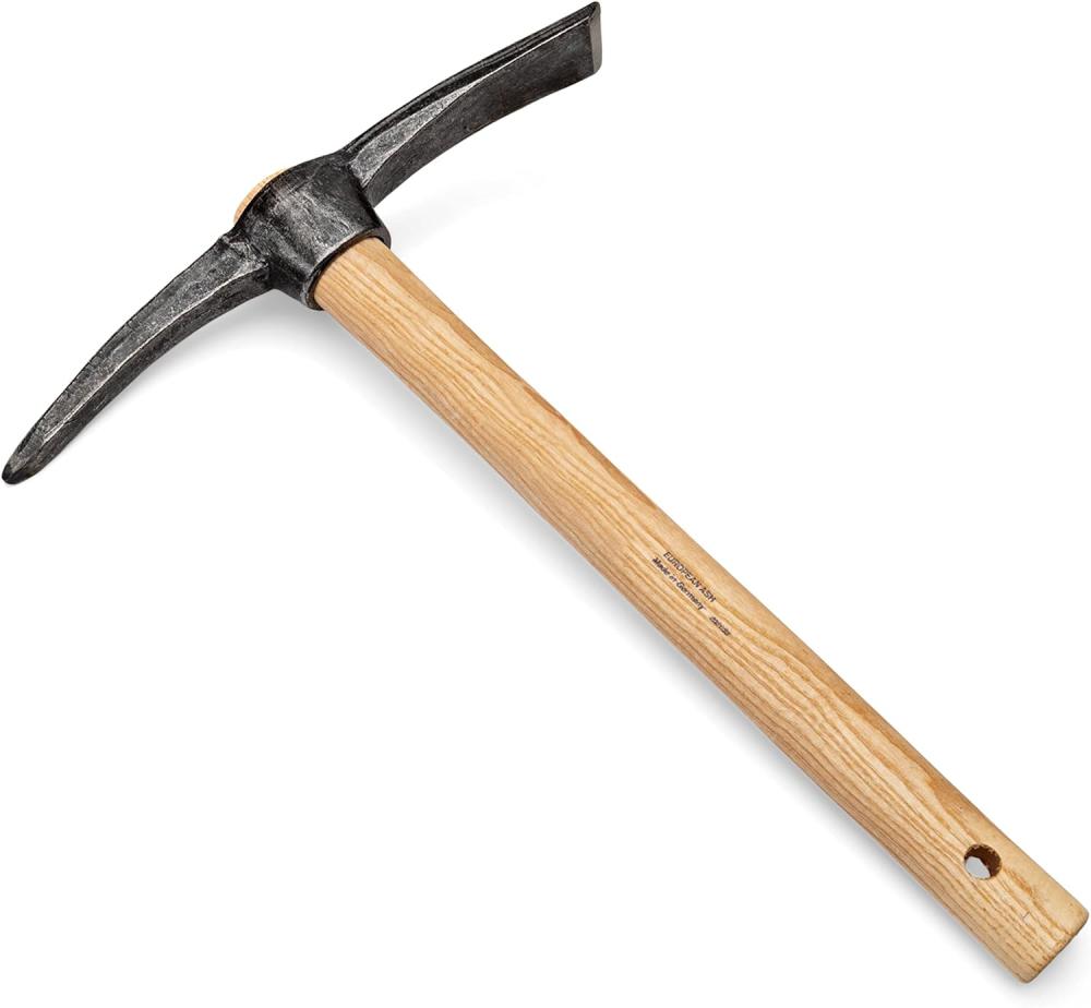 Mini Pick Axe | Pry Roots And Loosen Garden Soil | Small Mattock Tool For Digging | 16" Long Ash Wood Handle | 11.75" Wide Steel Head | Made In Germany | Gardening Picks Gardening Axes Gardening Axes