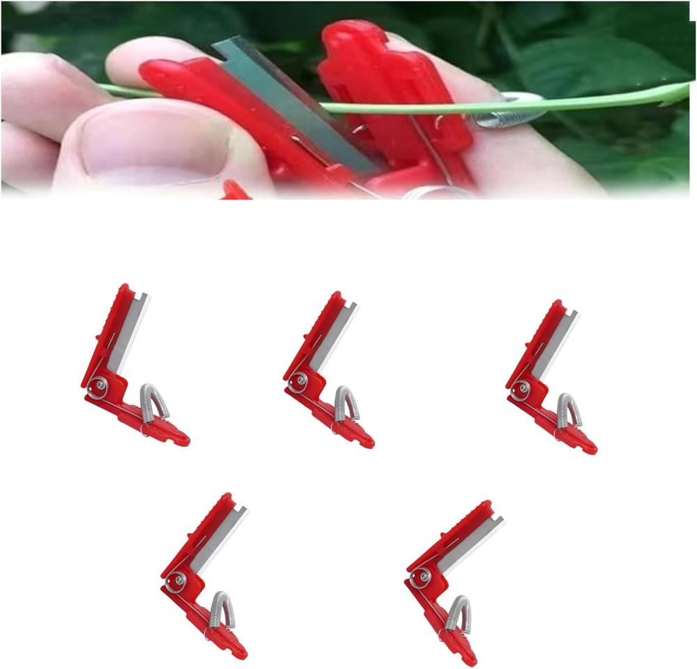 Multifunctional Gardening Thumb Cutter Knife Finger Garden Knife Fruit Picker Thumb Cutter Knife Gardening For Vegetable Trimming Harvesting Farm Garden Tomatoes Oranges Citrus (5 Pcs) | Gardening Picks Gardening Hand Tools Gardening Picks