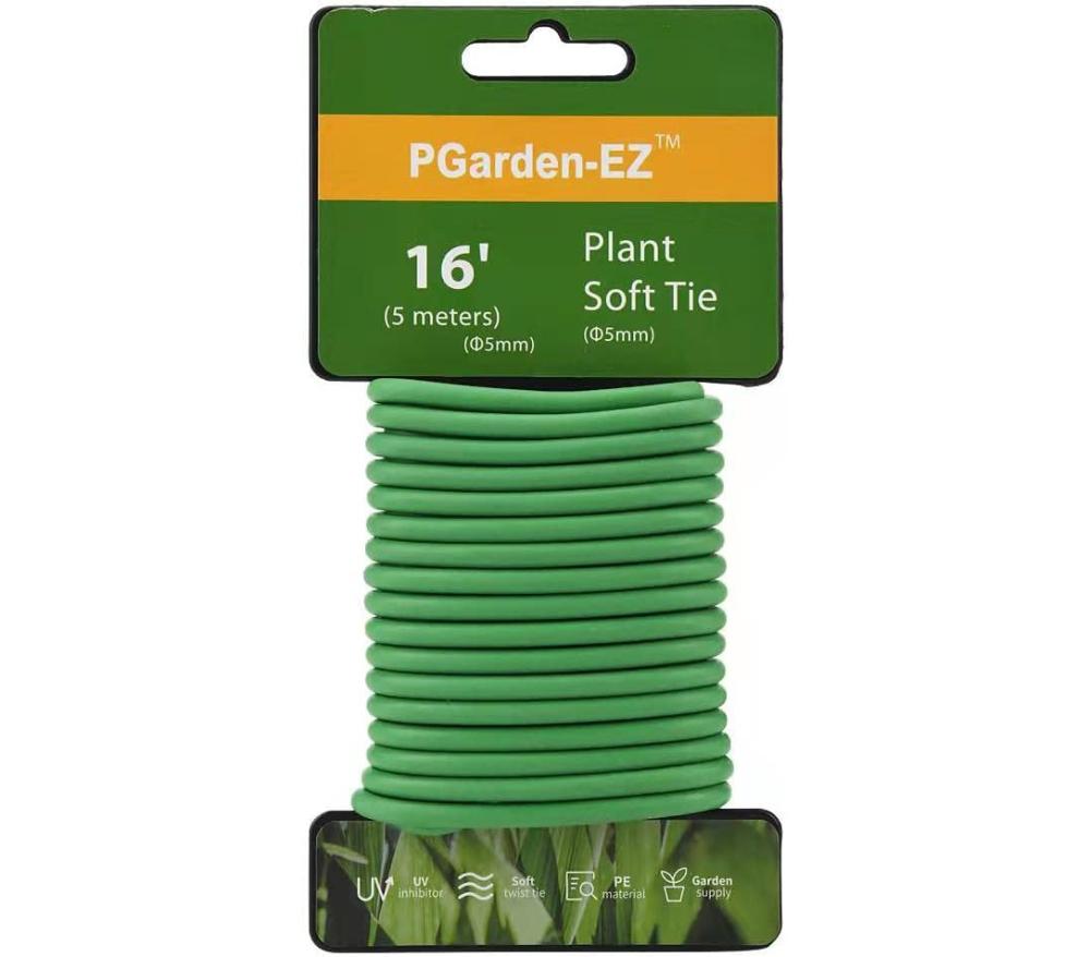 Pgarden-Ez Green Soft Twist Tie Plant Tie Flexible Tpr Garden Supply, For Tomatoes Roses Vines Organizing(16.4 Feet/ 5 Meters)…, 16 Feet | Garden Twine & Twist Ties Garden Twine & Twist Ties Garden Twine & Twist Ties