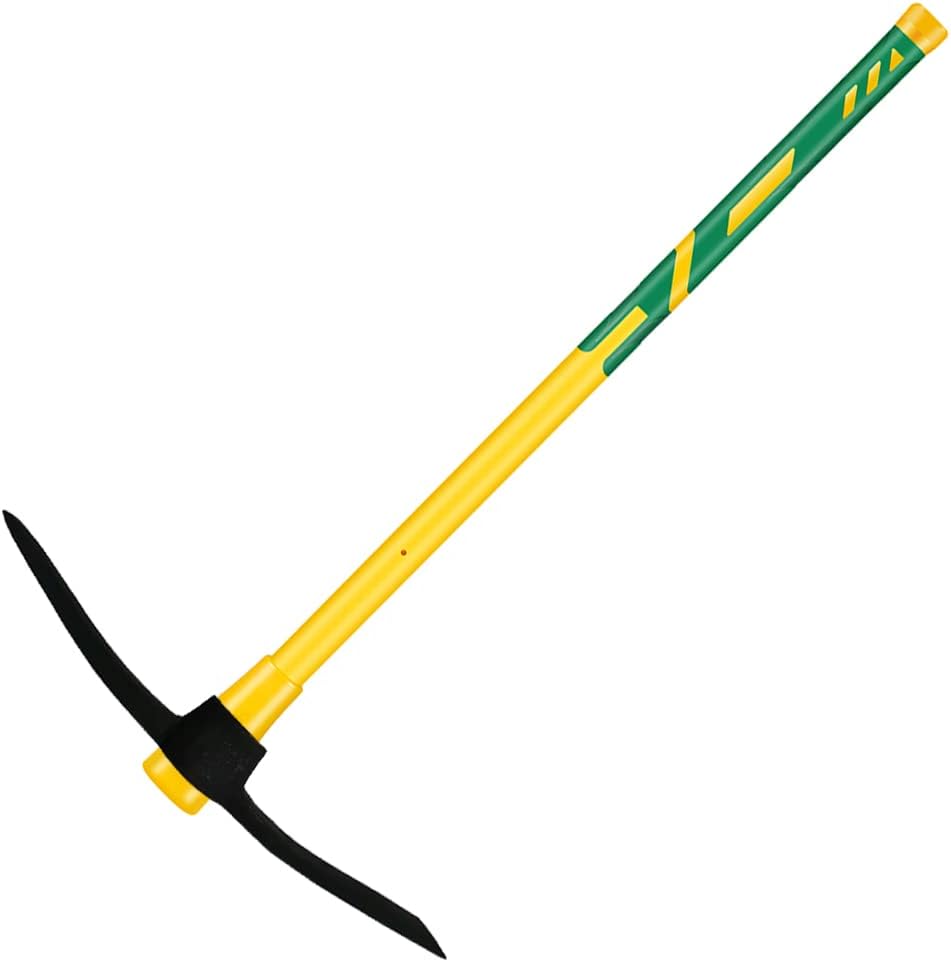 Pick Mattock With Heavy Duty Forged Construction, Adze And Ergonomic Non-Slip Handle For Gardening, Hunting, Landscaping And Outdoor,36 Inch | Gardening Picks Gardening Hand Tools Gardening Picks