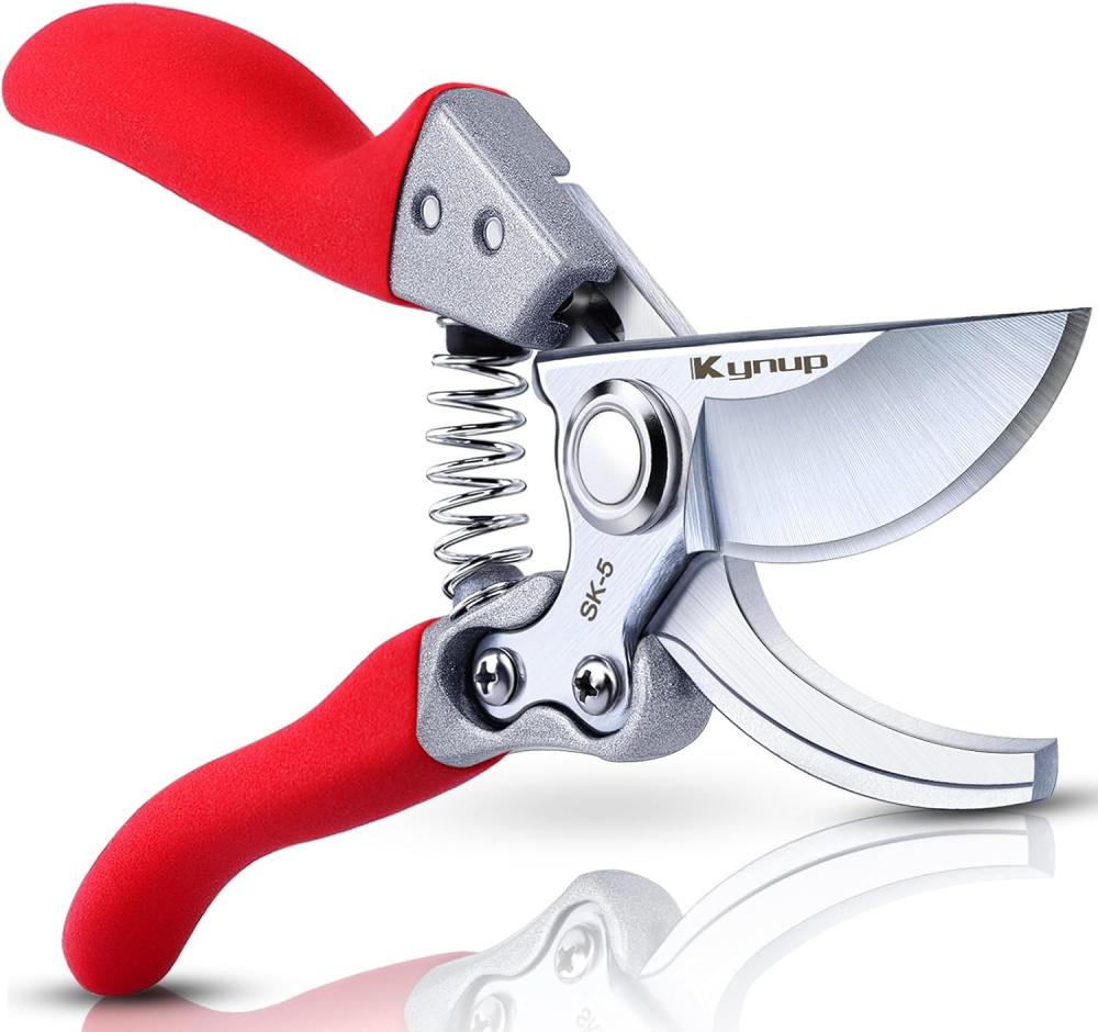 Pruning Shears For Gardening, Garden Hand Shears, Professional Bypass Pruner Hand Shears Heavy Duty, Pruners For Gardening, Garden Clippers, Hedge Shears, Garden Tools(Red) | Gardening Shears & Scissors Gardening Hand Tools Gardening Shears & Scissors