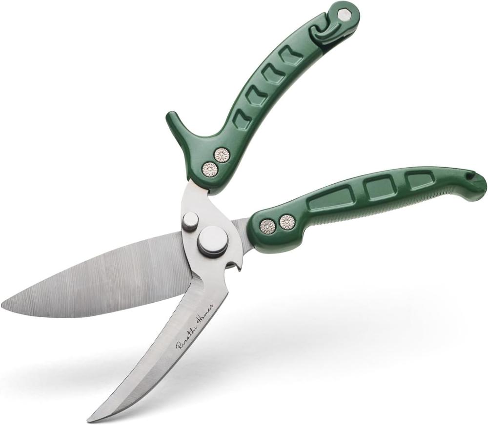 Pruning Shears For Hedge Trimmer – Professional Garden Heavy Duty Scissors, The Perfect Gardening Hand Tools To Cut Branches, Sticks, Leaves And Flowers – Bypass Stainless Steel Blade (Green Shear) | Gardening Shears & Scissors Gardening Hand Tools Gardening Shears & Scissors