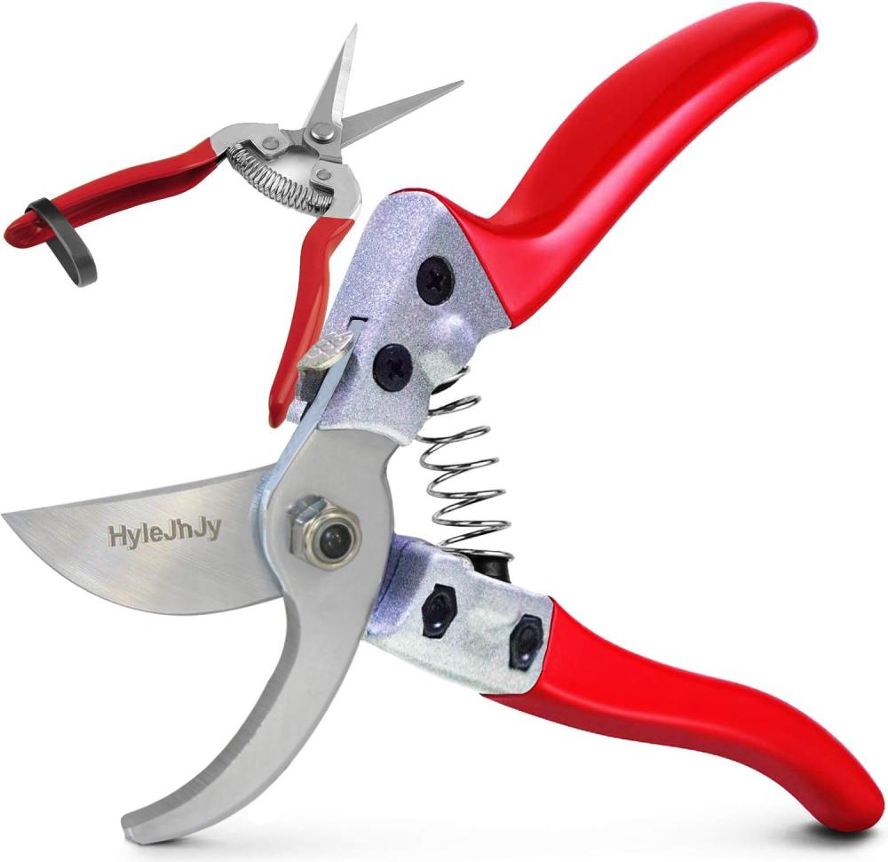 Pruning Shears With Stainless Sk5 Steel Blades+Straight Tip Gardening Shears Garden Shears Garden Clippers Florist Scissors Hand Pruners Garden Tools Gardening Tools Set,Red | Gardening Shears & Scissors Gardening Hand Tools Gardening Shears & Scissors