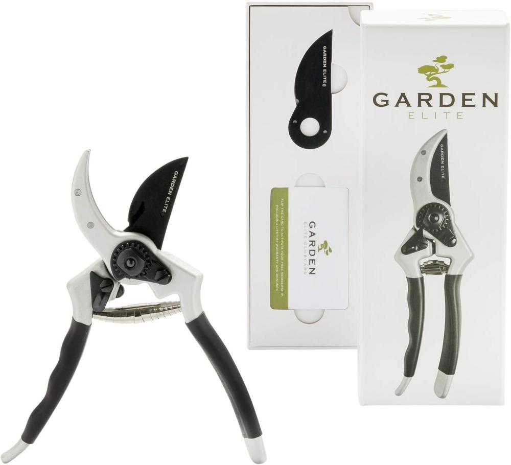 Razor Sharp Bypass Pruning Shears – Lifetime Replacement – Free Extra Blade, Spring & Ebook – Japanese Steel – Premium Hand Pruners – Garden Shears – Garden Clippers – Secateurs With Ergonomic Handles | Gardening Shears & Scissors Gardening Hand Tools Gardening Shears & Scissors