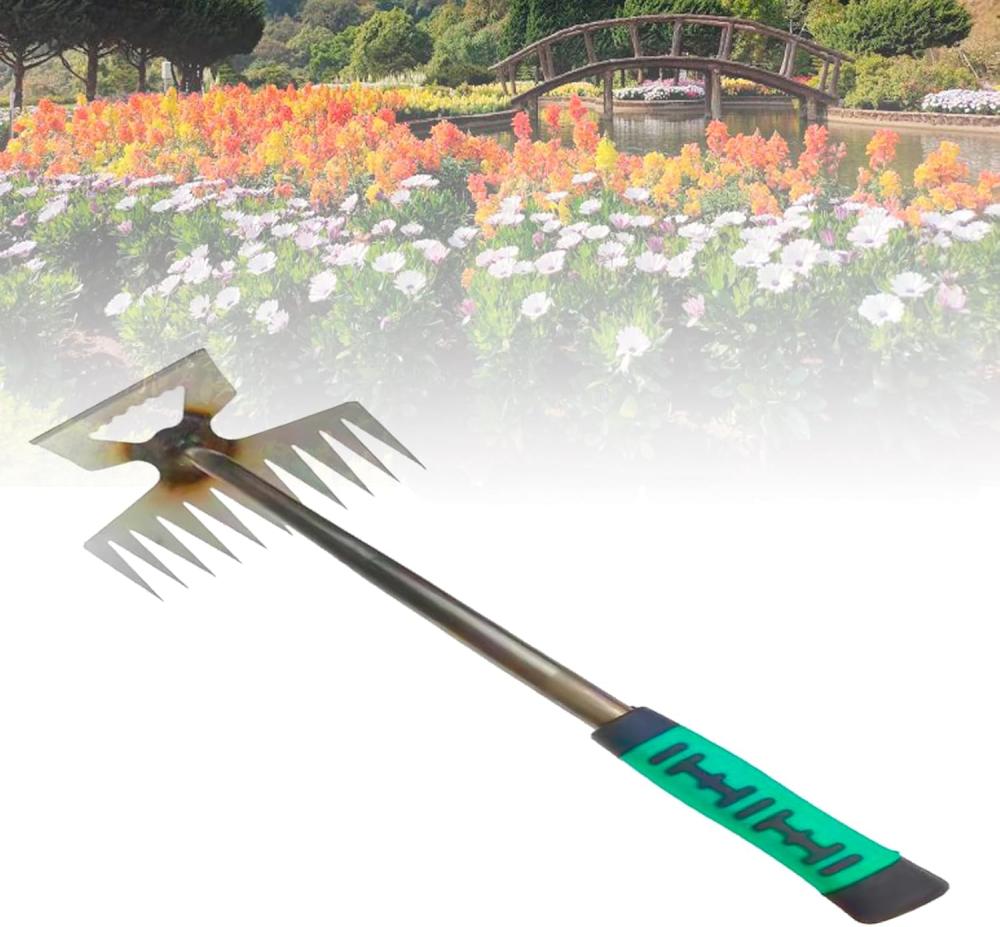 Upgrade 11 Tines Gardening Hand Weeder Tool, 2024 New Weeding Artifact Uprooting Weeding Tool, Digging And Shoveling Manual Weeder, Multifunctional Manual Weeders Tool For Gardening And Planting | Pitchforks Bonsai Tools Bonsai Tools