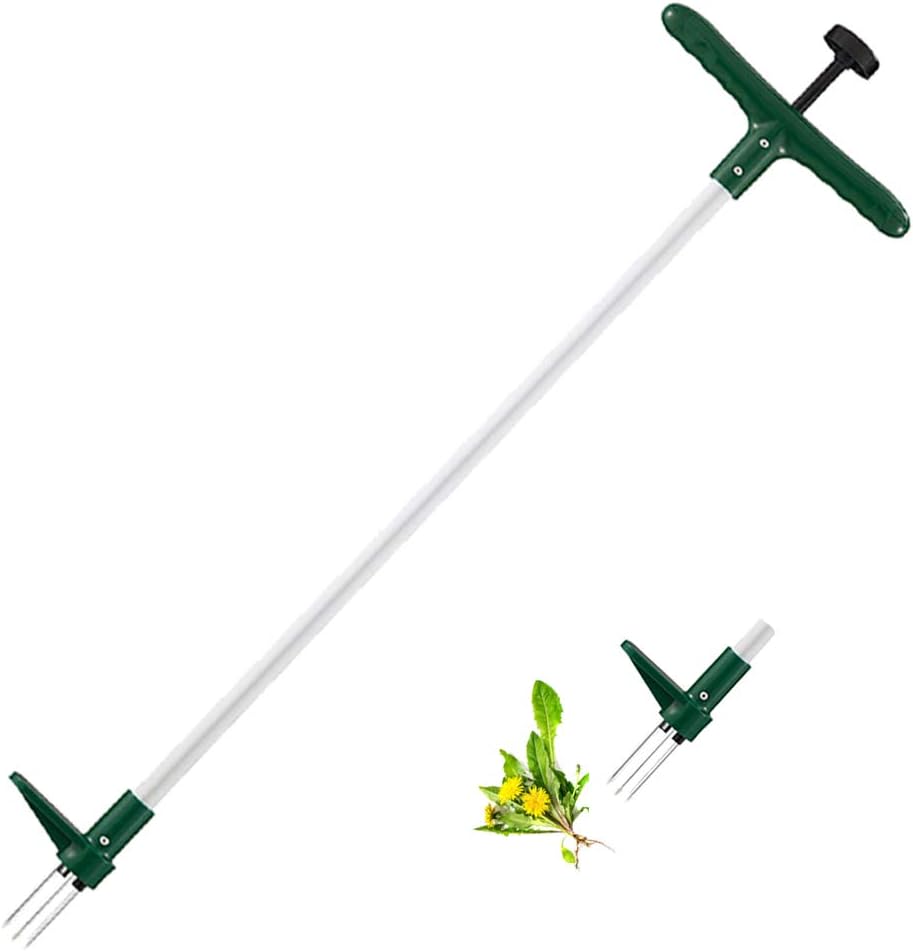 Walensee Weed Puller, Stand Up Weeder Hand Tool, Long Handle Garden Weeding Tool With 3 Claws, Hand Weed Hound Weed Puller For Dandelion, Standup Weed Root Pulling Tool And Picker, Grabber (1 Pack) | Manual Weeders Gardening Hand Tools Manual Weeders