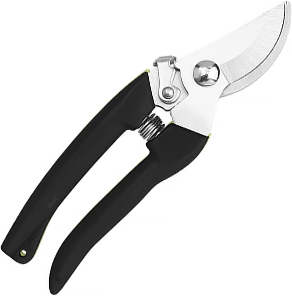 Curve Gardening Scissor With Sharp Stainless Steel Blade Garden Shears For Cutting Flowers Trimming Plants Of Yard Florist Flower Rose Herb Hedge Bonsai And Fruits Picking (Black Handle) | Gardening Shears & Scissors Gardening Hand Tools Gardening Shears & Scissors