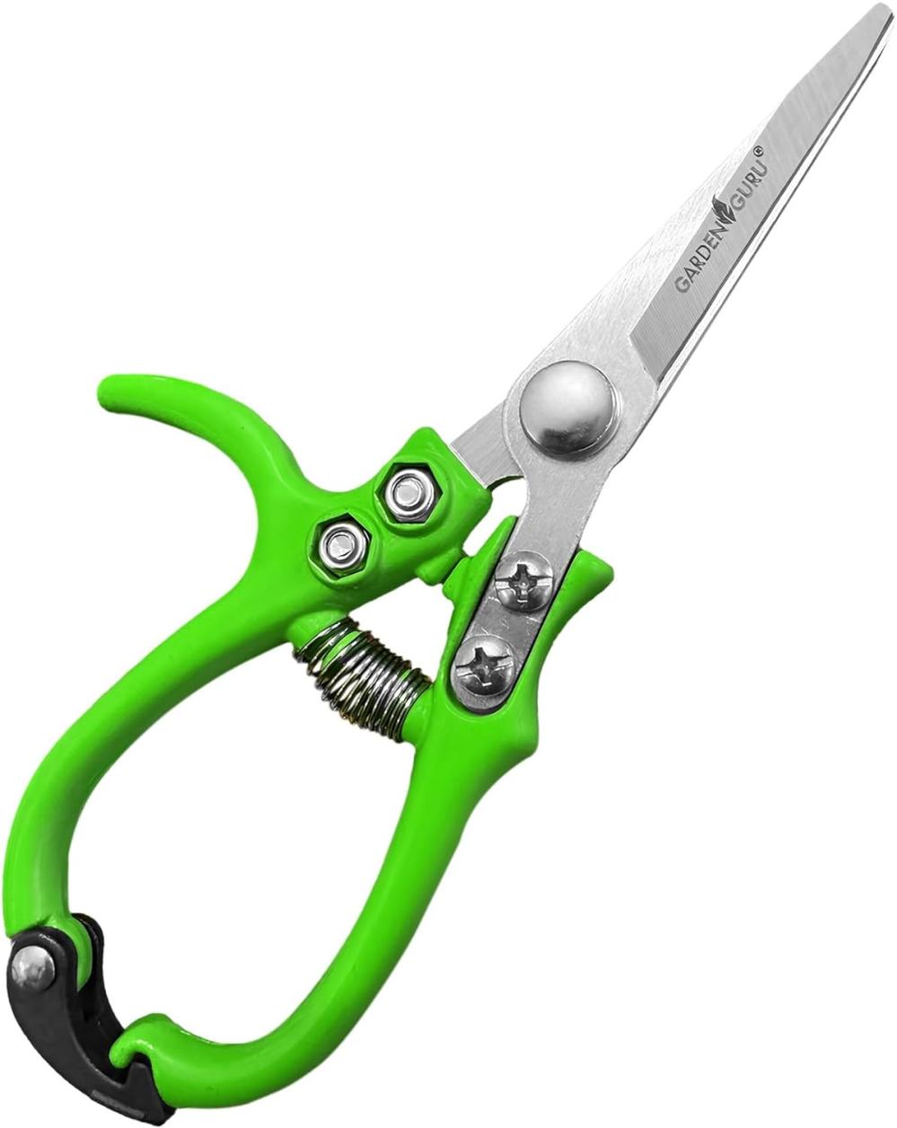 Garden Guru Ergonomic Garden Snips Clippers – Professional Hand Pruner Pruning Shear With Comfort Grip Handles For Gardening Trimming And Yard Work – High Carbon Steel | Gardening Shears & Scissors Gardening Hand Tools Gardening Shears & Scissors