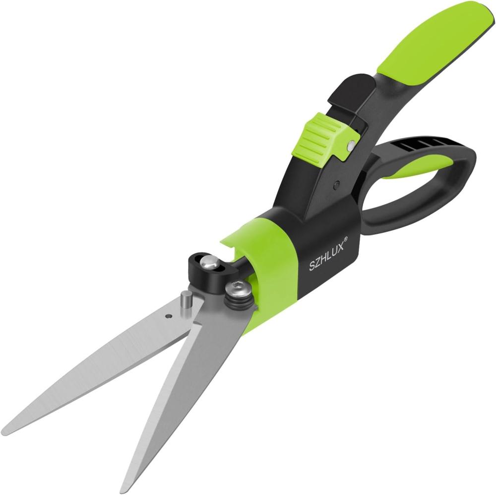 Grass Shears 360-Degree Swivel Blades, Ultra-Sharp Grass Cutter With 5’’ Stainless Steel Blades, Gardening Shears And Plant Cutting Scissors | Gardening Shears & Scissors Gardening Hand Tools Gardening Shears & Scissors