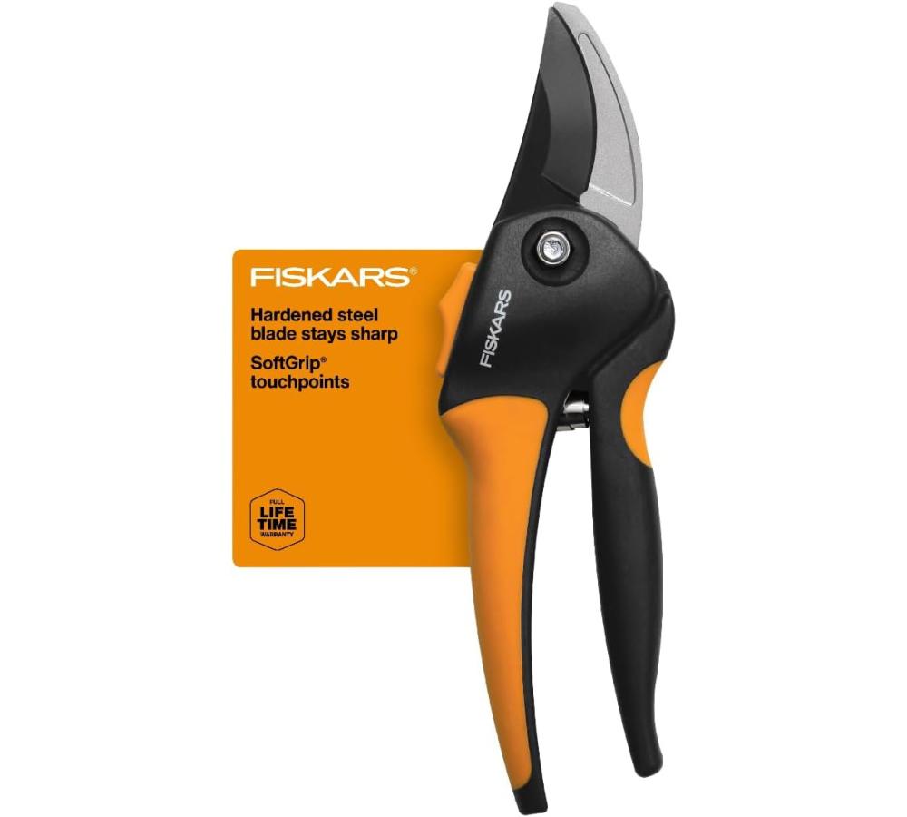 Softgrip Bypass Pruner 5/8" Tree And Branch Cutter – Bypass Pruning Shears And Garden Clippers With Sharp Precision-Ground Steel Blade | Gardening Shears & Scissors Gardening Hand Tools Gardening Shears & Scissors