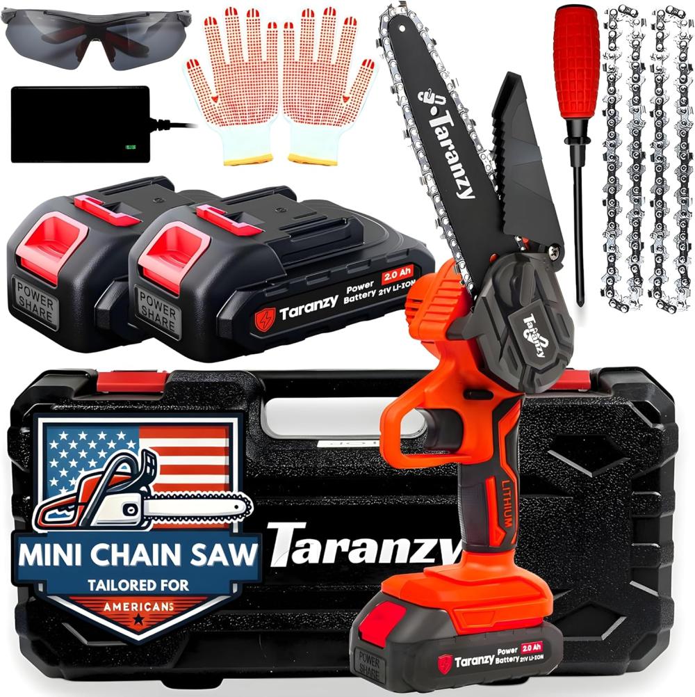 Mini Chainsaw 6 Inch, 2024 Rechargeable Mini Chain Saw, Super Mini Chainsaw Cordless Chainsaw, Electric Chainsaw Cordless Battery Chainsaw, Handheld Electric Saw, Wood Cutting Tree Trimming | Gardening Saws Gardening Hand Tools Gardening Saws