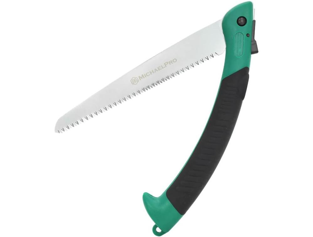 Mp018007 Folding Hand Saw, Pruning Saw | 11" Rugged Blade Hand Saw With Non-Slip Grip For Tree Pruning, Camping, Gardening, Hunting. Cutting Wood, Pvc | Gardening Saws Gardening Hand Tools Gardening Saws