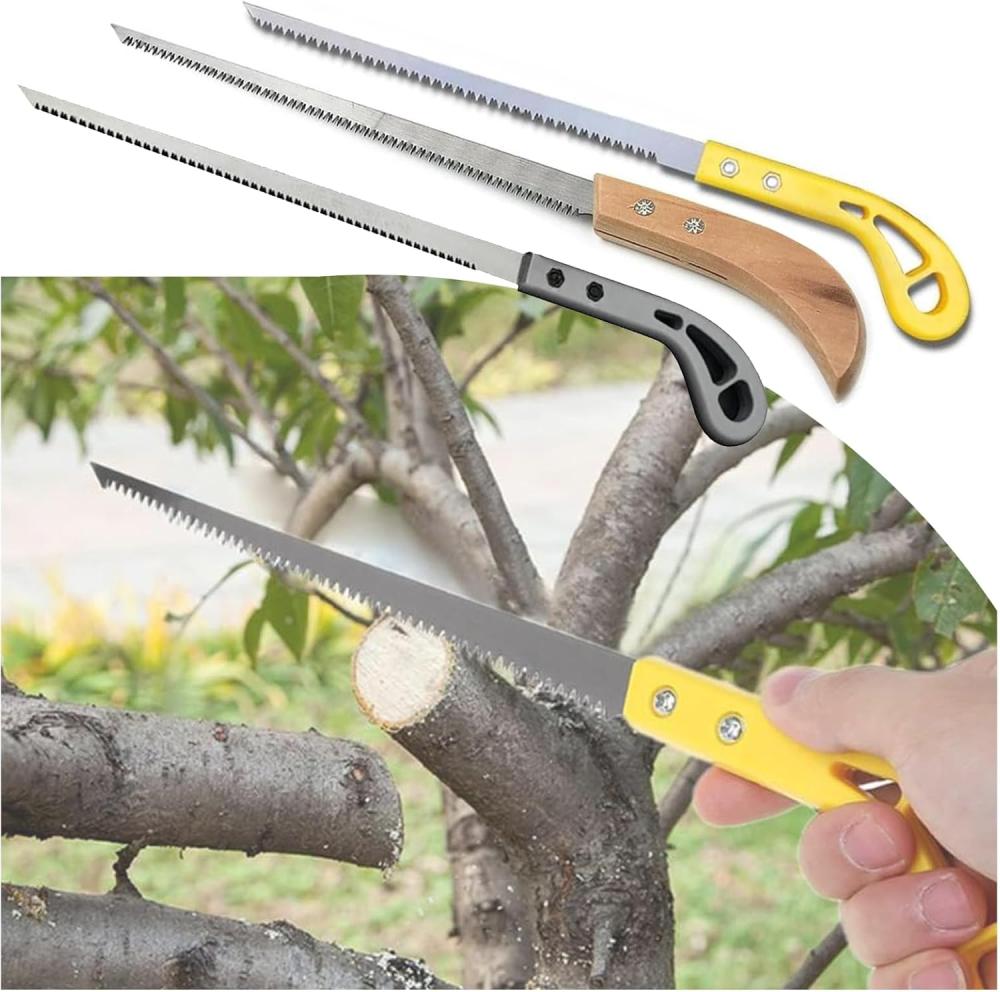 Outdoor Portable Hand Saw,9 In Household Garden Small Hand Saw,Portable Camping Handsaw Mini Wall Panel Woodworking Small Saw,For Camping,Gardening,Pruning Saw (3Pcs) | Gardening Saws Gardening Hand Tools Gardening Saws