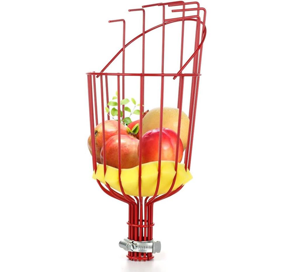 Fruit Picker Harvester Basket, Adjustable Fruit Picker Tool With Cushion To Prevent Bruising, Professional Gardening Fruit Picker Tool For Picking Apple Pear Peach Orange (Pole Not Included) | Gardening Picks Gardening Hand Tools Gardening Picks