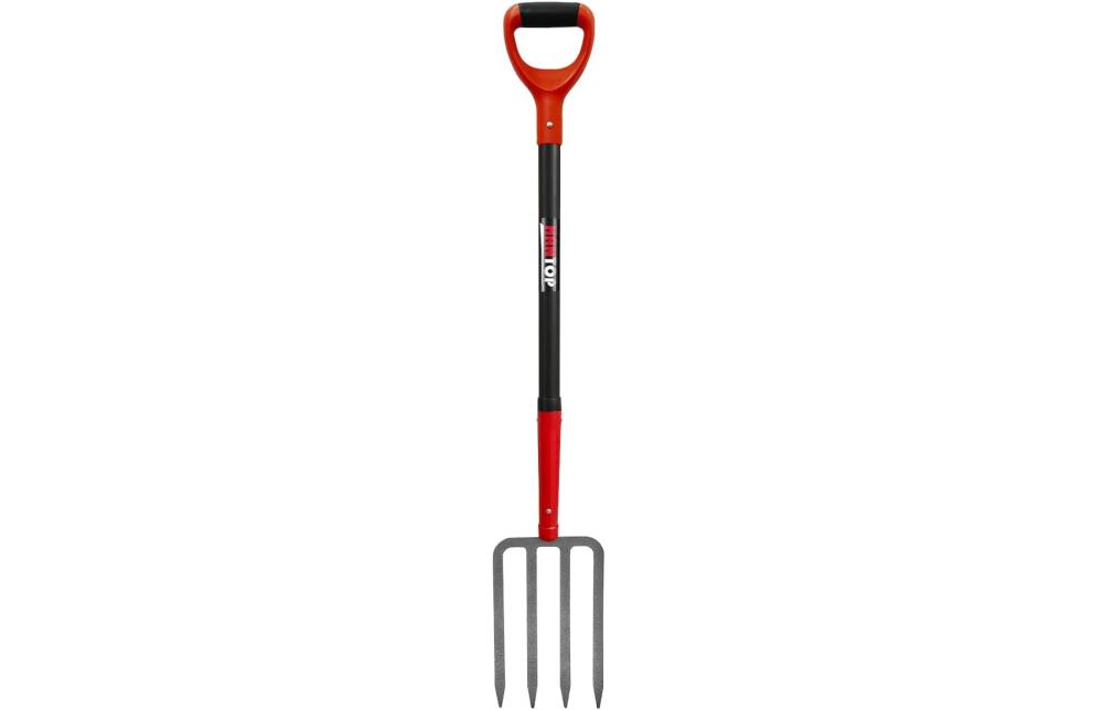 Hantop 4-Tine Pitch Fork Garden Digging Fork Spading Fork Heavy Duty Pitchfork For Gardening Potato Fork, 43 Inches | Pitchforks Gardening Hand Tools Pitchforks